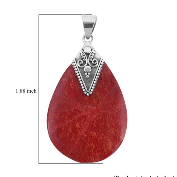 Sponge Coral Pendant in Sterling Silver - Picture 5 of 8